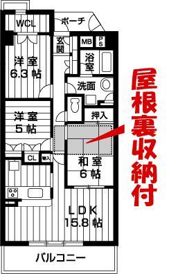 Floor plan. 3LDK, Price 25,800,000 yen, Footprint 78.7 sq m , Balcony area 10.88 sq m