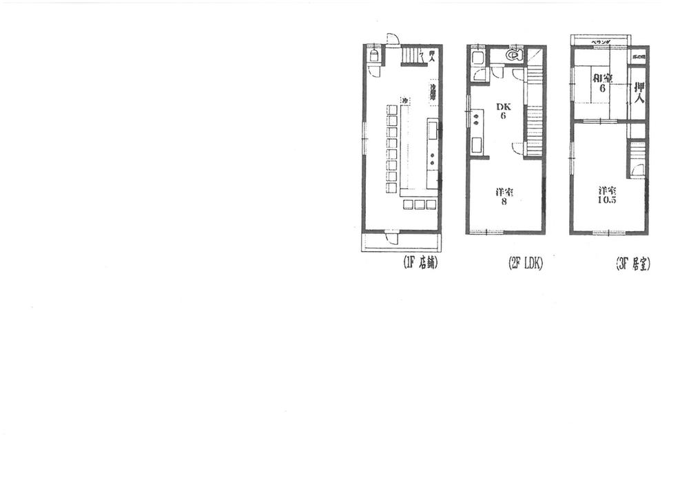 Floor plan. 6.8 million yen, 3DK + S (storeroom), Land area 33.89 sq m , Building area 78.81 sq m