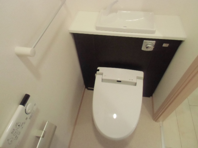 Toilet. With hot washing machine