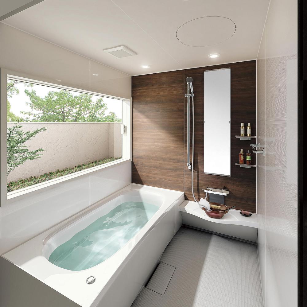 Other. Spacious spacious bathroom plan. The whole family is also the bathroom, such as put and relax freely can planning attractive (building plan example)
