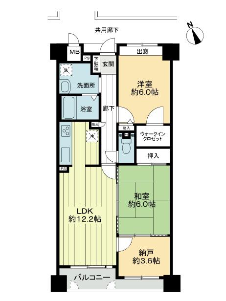Floor plan. 2LDK + S (storeroom), Price 11.8 million yen, Occupied area 65.23 sq m , Balcony area 5.17 sq m