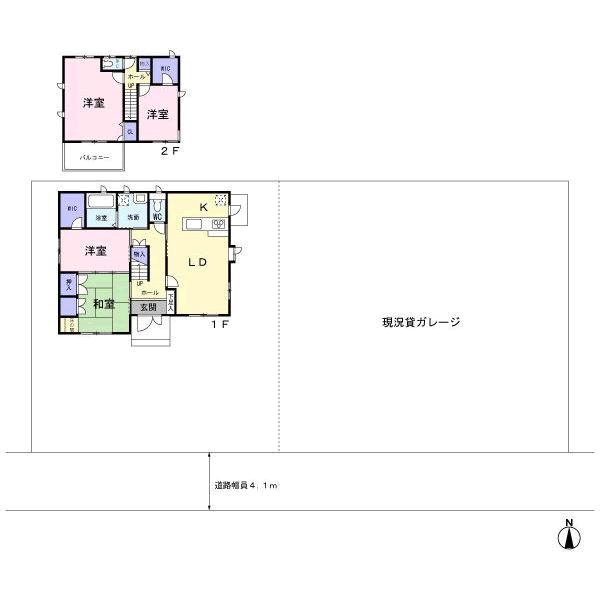 Floor plan. 150 million yen, 4LDK, Land area 492.29 sq m , Building area 120.39 sq m
