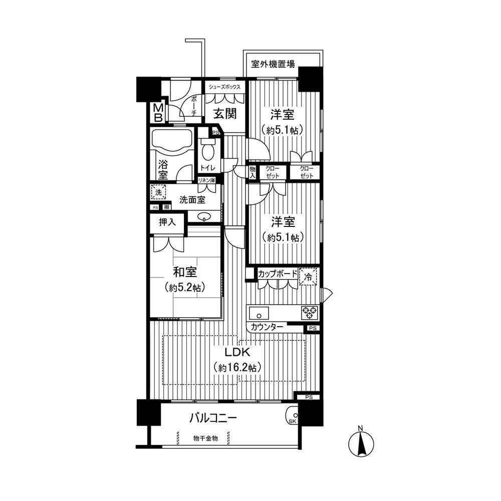 Floor plan. Very bright southeast corner room