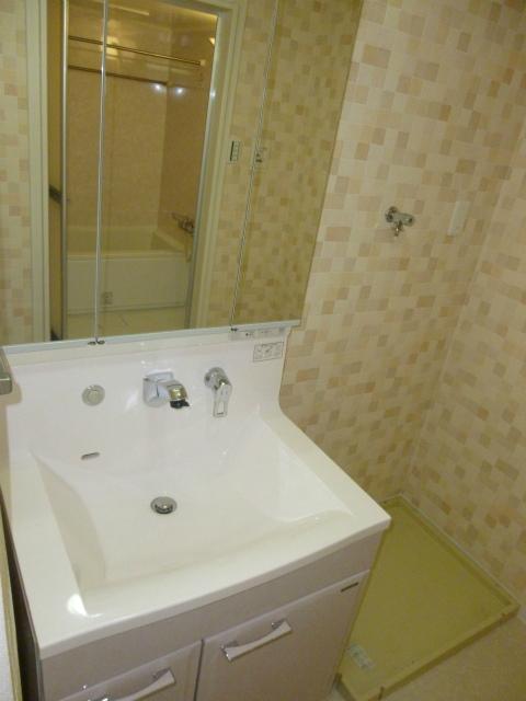 Wash basin, toilet. Clean bathroom vanity
