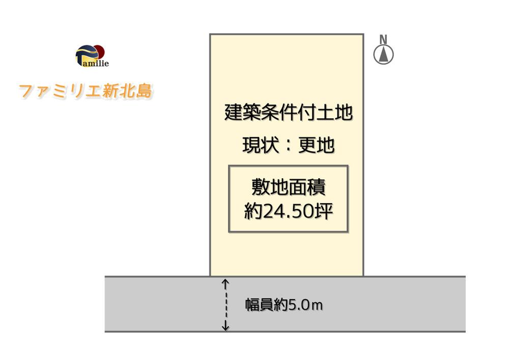 Compartment figure. Land price 12.2 million yen, Land area 81 sq m