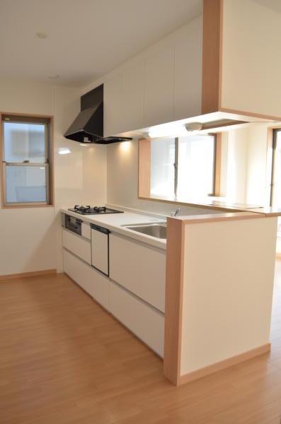 Kitchen. Also happy tableware washing dryer mom