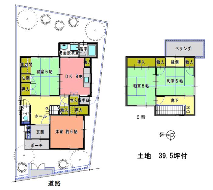 Floor plan. 24,800,000 yen, 4DK, Land area 130.8 sq m , Building area 97.75 sq m schematic floor plan