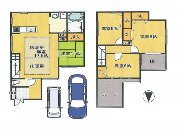 Floor plan. 32,800,000 yen, 3LDK, Land area 100.02 sq m , Building area 98.12 sq m floor plan