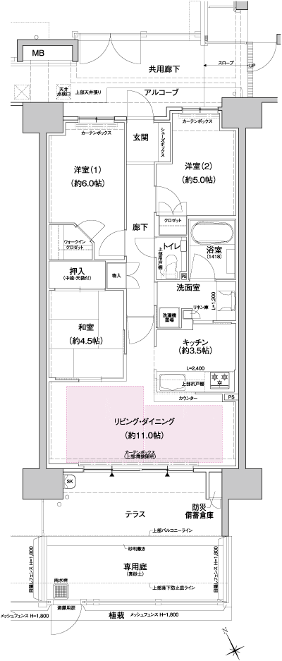 Floor: 3LDK, occupied area: 68.58 sq m, Price: TBD