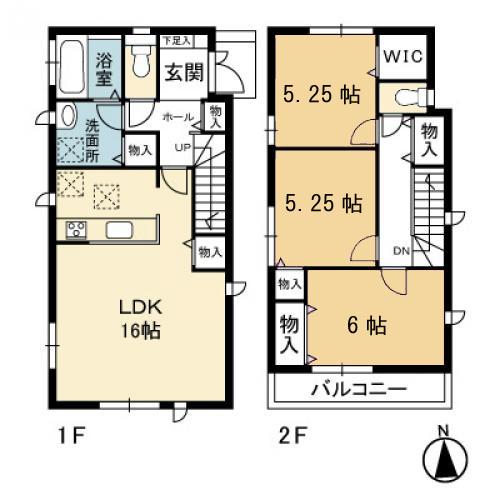 Floor plan. 33,800,000 yen, 3LDK, Land area 100.23 sq m , Building area 85.07 sq m