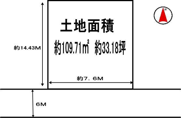Compartment figure. Land price 23.5 million yen, Land area 109.71 sq m