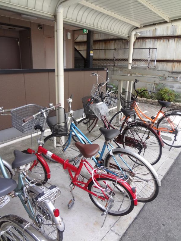 Other common areas. It is a bicycle parking lot equipped