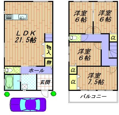 Rendering (appearance). There Figure 2-story plan