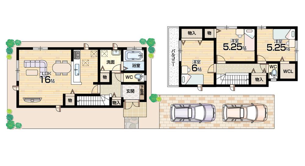 Floor plan. (No. 3 locations), Price 33,800,000 yen, 3LDK+S, Land area 100.23 sq m , Building area 85.07 sq m