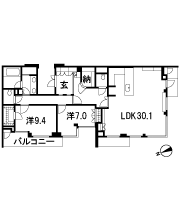 Floor: 2LDK, occupied area: 123.64 sq m, Price: 146 million yen