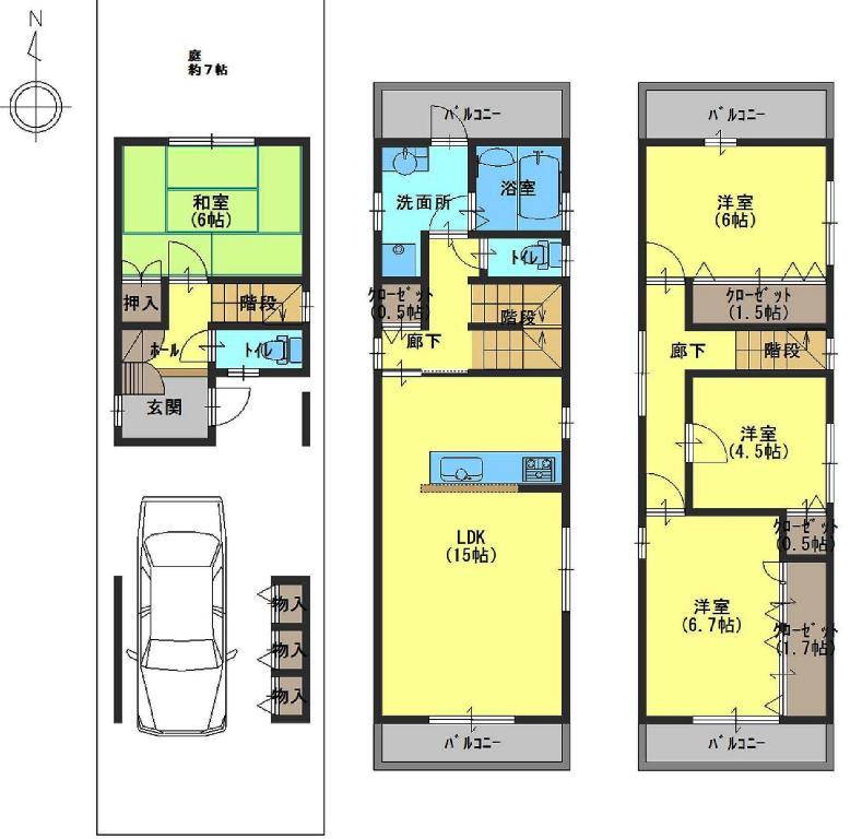 Building plan example (floor plan). Building plan example Building price 18.1 million yen Building area 104.33 sq m