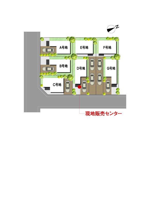 The entire compartment Figure. All 7 compartment. Popular two-story, There are two cars parking plan three-storey