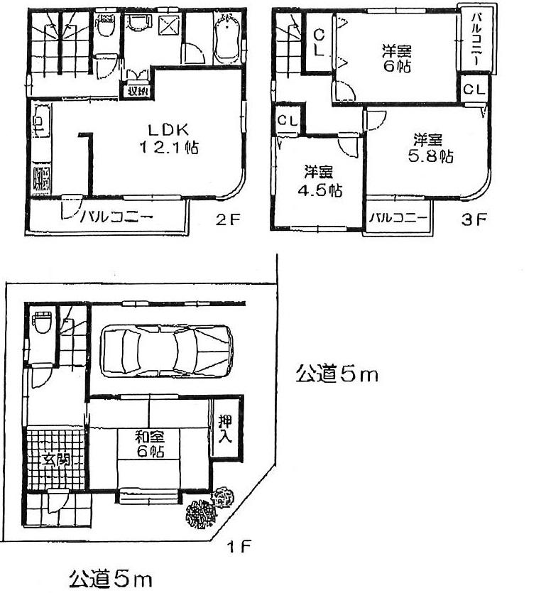 Floor plan. 28.8 million yen, 4LDK, Land area 51.81 sq m , Building area 99.68 sq m