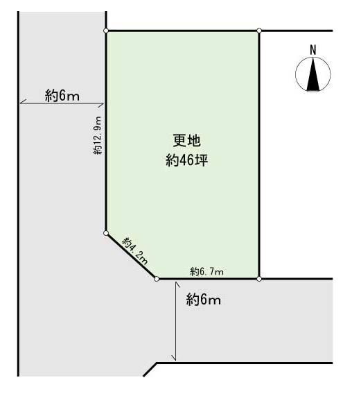 Compartment figure. Land price 39,800,000 yen, Land area 154 sq m