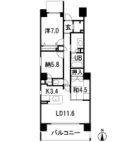 Floor: 2LDK + storeroom, occupied area: 75.12 sq m, Price: TBD