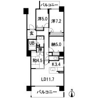 Floor: 3LDK + storeroom, occupied area: 84 sq m, Price: TBD