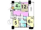 Floor plan. 3LDK, Price 19,800,000 yen, Occupied area 63.57 sq m , Balcony area 9.45 sq m view good, It is a corner room.