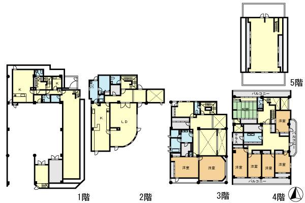 Floor plan. 320 million yen, 12LDK, Land area 525.61 sq m , Building area 981.01 sq m Floor