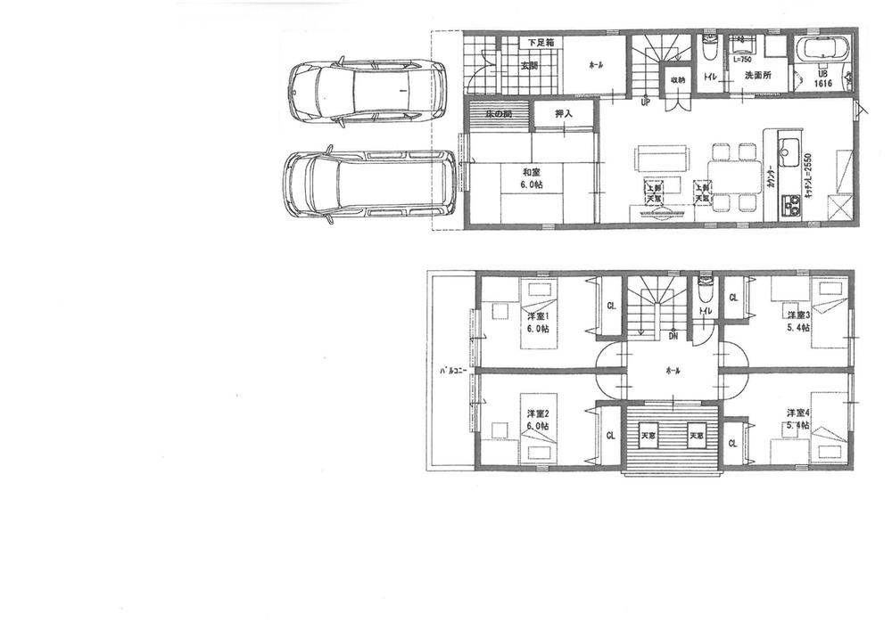 Floor plan. 42,800,000 yen, 4LDK, Land area 100 sq m , Building area 98.32 sq m floor plan is a free plan.