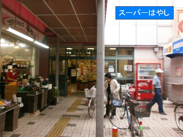 Supermarket. 50m until Super Hayashi (Super)
