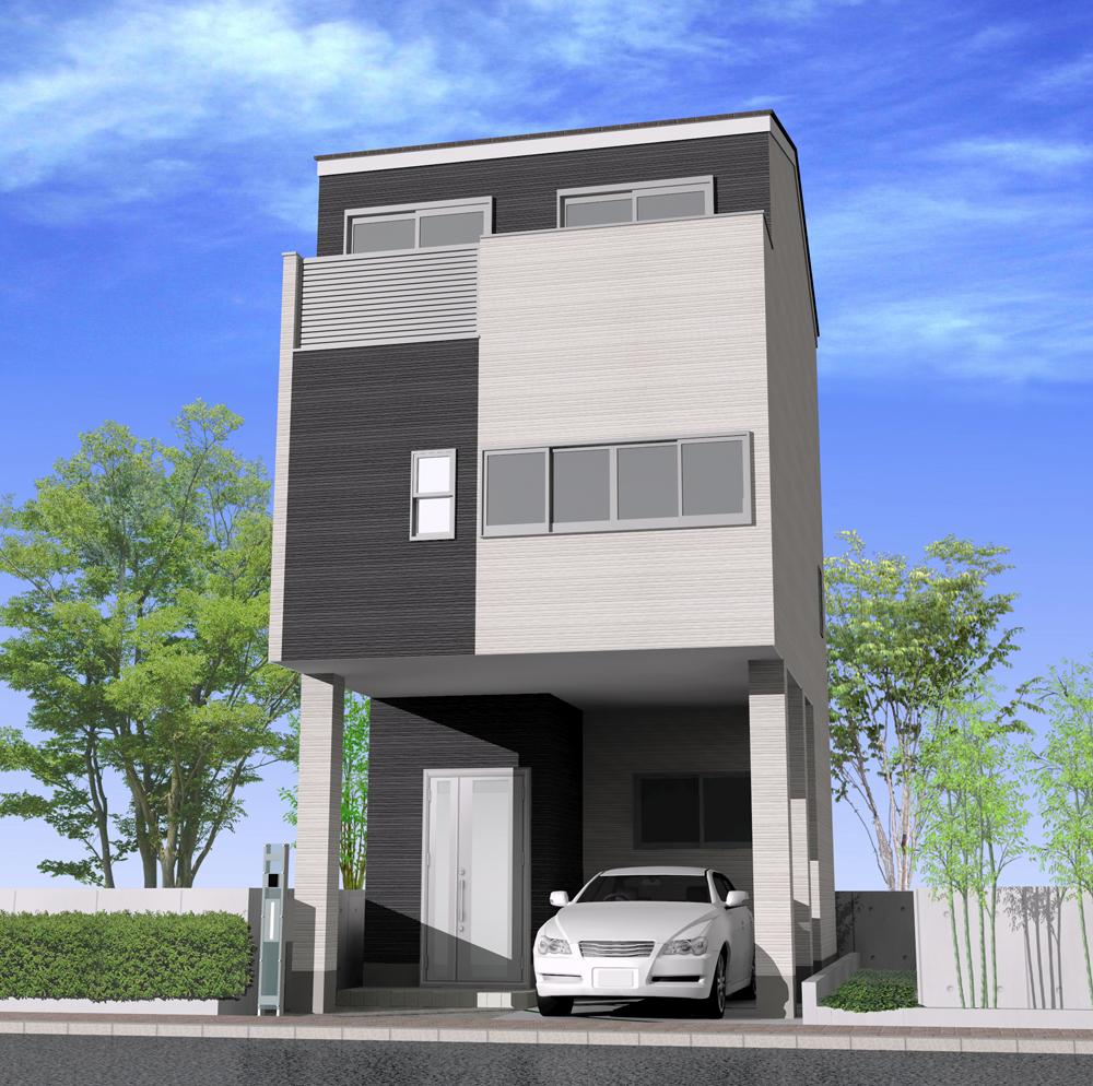 Building plan example (Perth ・ appearance). Building plan Reigaikan Perth Building price 1305 yen Building area 79.93 sq m