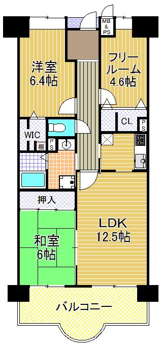 Floor plan. 3LDK, Price 15.8 million yen, Occupied area 68.59 sq m , Balcony area 9.09 sq m "Taisho-ku, ・ Buying and selling "3LDK of stand-alone kitchen