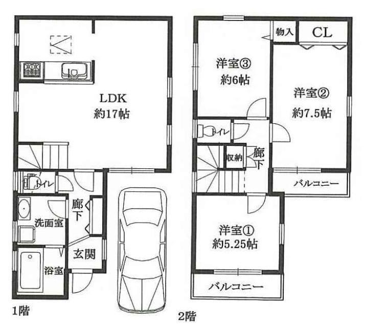 Floor plan. 23.8 million yen, 3LDK, Land area 78.68 sq m , Building area 82.21 sq m room there 3LDk, Since the completely renovated a, You can move any time soon. 