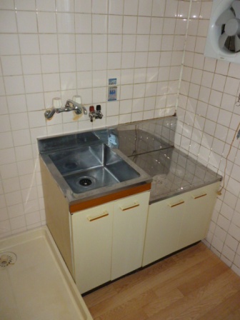 Kitchen. "Taisho-ku ・ Rent "gas stove installation Allowed