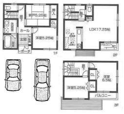 Floor plan. 24,800,000 yen, 4LDK, Land area 90.13 sq m , Building area 97.19 sq m
