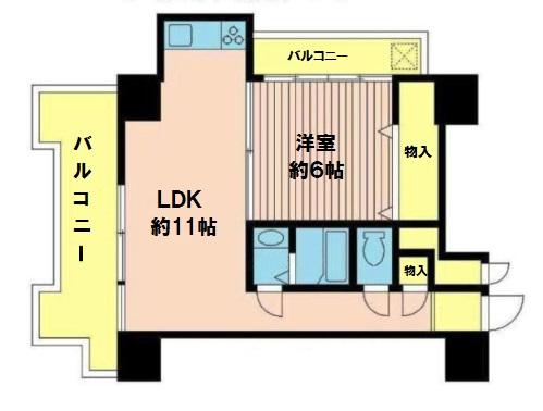 Floor plan. 1LDK, Price 13 million yen, Footprint 40.2 sq m , Balcony area 9.25 sq m 1LDK, Price 14.2 million yen, Occupied area 40.2m2, Balcony area 9.25m2 room