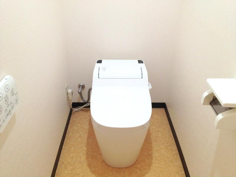 Toilet. Since it is a tank-less high-function toilet, It also felt widely toilet.