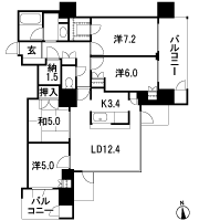 Floor: 4LDK + N, the occupied area: 91.36 sq m, Price: 62,380,000 yen ・ 63,580,000 yen