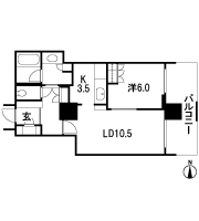 Floor: 1LDK, occupied area: 51.52 sq m, Price: 24,880,000 yen ・ 25,080,000 yen