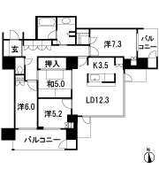 Floor: 4LDK, occupied area: 99.27 sq m, Price: 67,480,000 yen