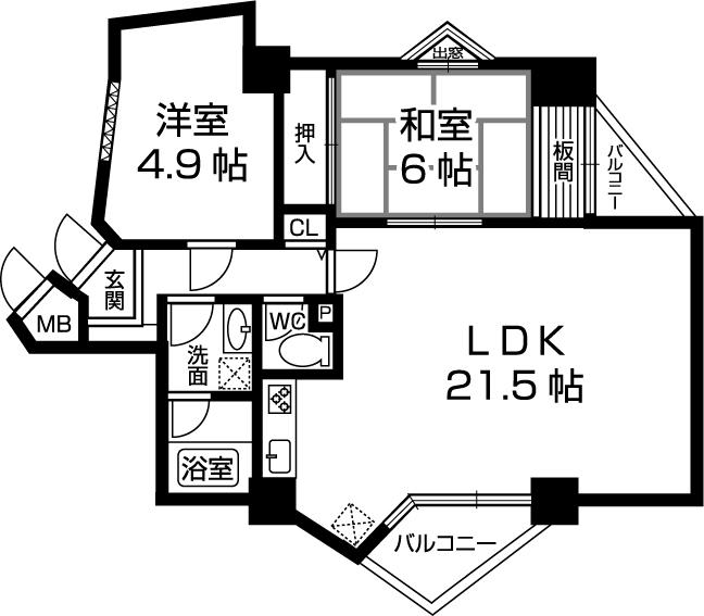Floor plan. 1LDK + S (storeroom), Price 18,800,000 yen, Occupied area 68.45 sq m , Balcony area 7.74 sq m