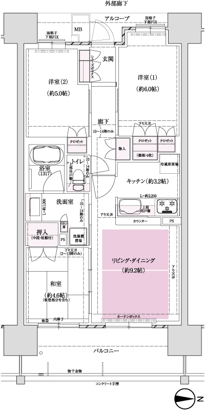 Floor: 3LDK, occupied area: 63.33 sq m, Price: 31,280,000 yen