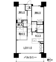 Floor: 3LDK, occupied area: 66.52 sq m, Price: 34,380,000 yen