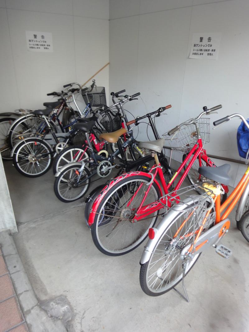 Other common areas. It is a bicycle parking lot equipped