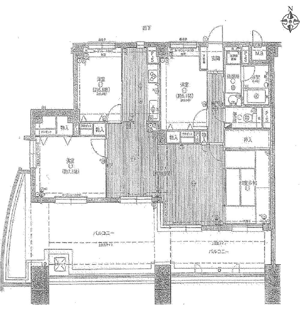 Floor plan. 4LDK, Price 39,800,000 yen, Occupied area 94.57 sq m , Balcony area 44.84 sq m