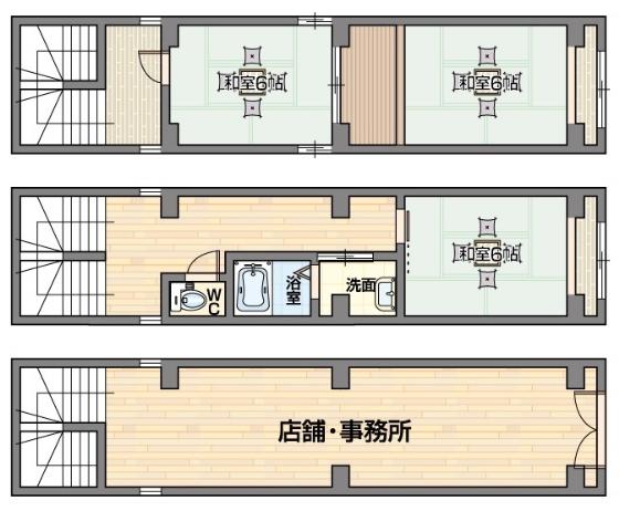 Floor plan. 27 million yen, 3K, Land area 33.48 sq m , Building area 88.58 sq m floor plan