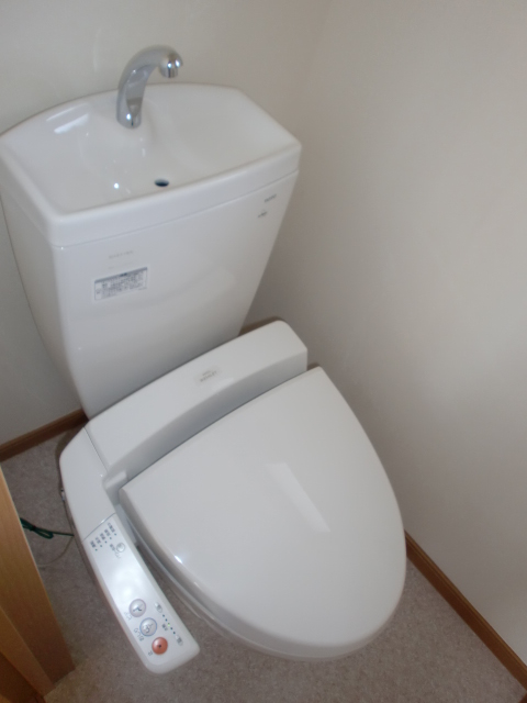 Toilet. It is a bidet toilet seat of the new