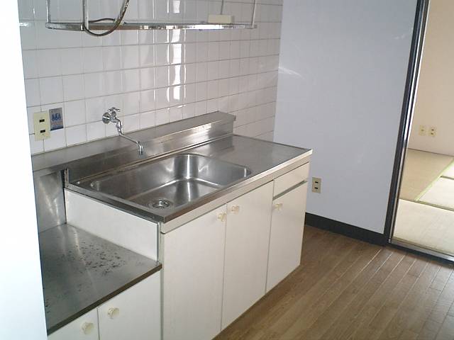 Kitchen. Two-burner gas stove installation Allowed