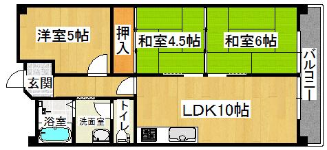 Floor plan. 3LDK, Price 6.8 million yen, Occupied area 57.49 sq m , Balcony area 6.07 sq m   ◆  ◆ It is very beautiful ◆  ◆