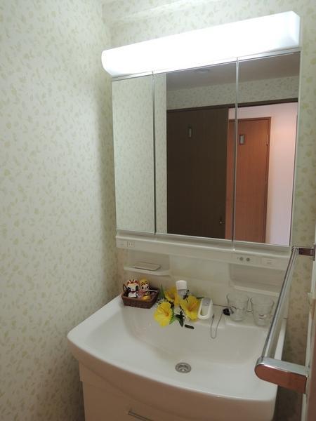 Wash basin, toilet. Shampoo dresser is replaced with a new one.