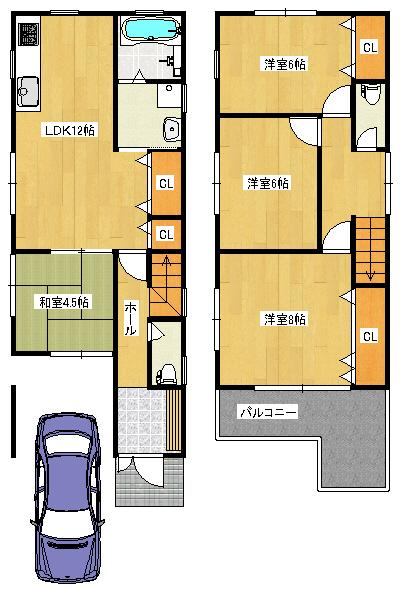 Floor plan. 28.8 million yen, 4LDK, Land area 79.49 sq m , Building area 89.91 sq m   ◆ Floor plan